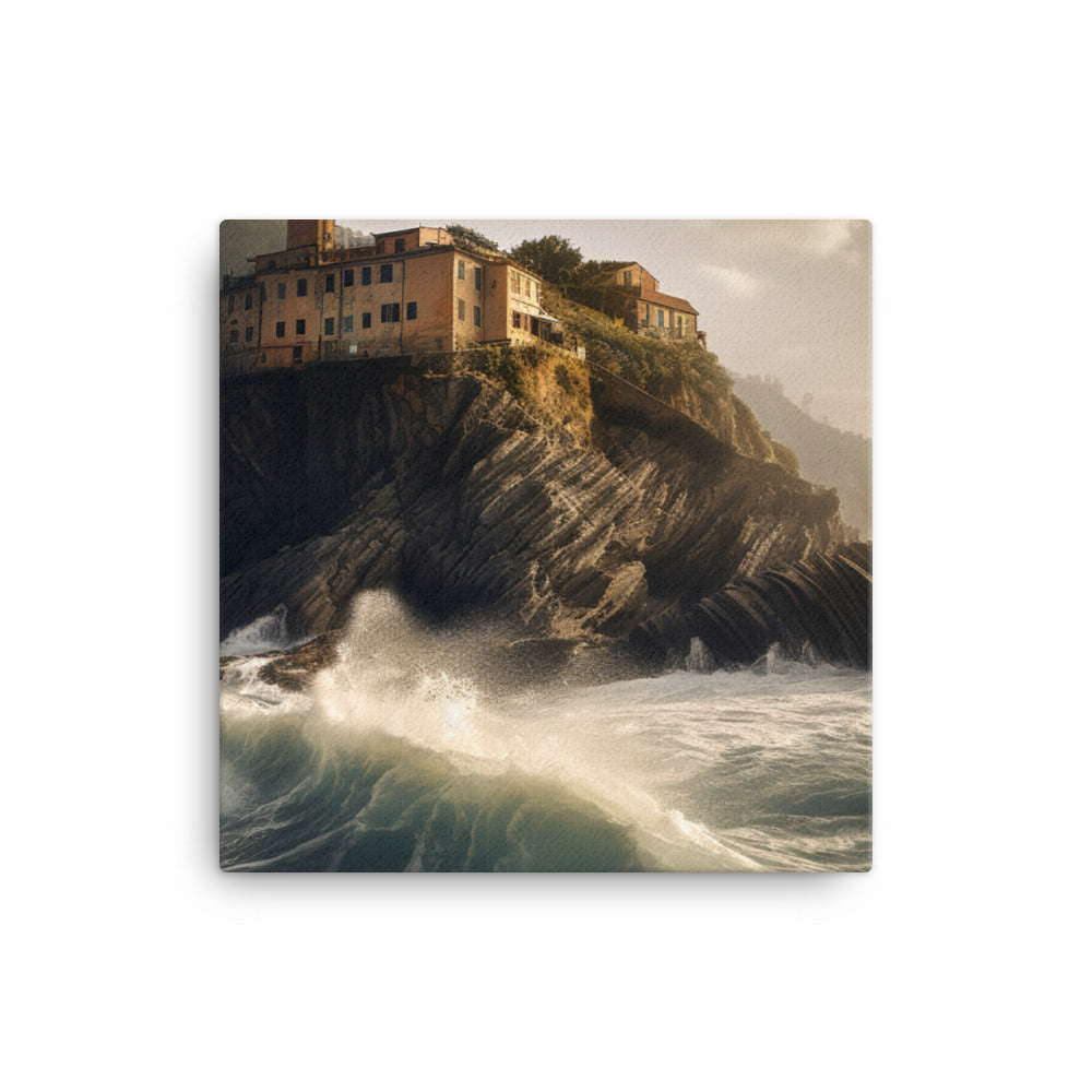 Dramatic Seascapes of the Cinque Terre canvas - Posterfy.AI