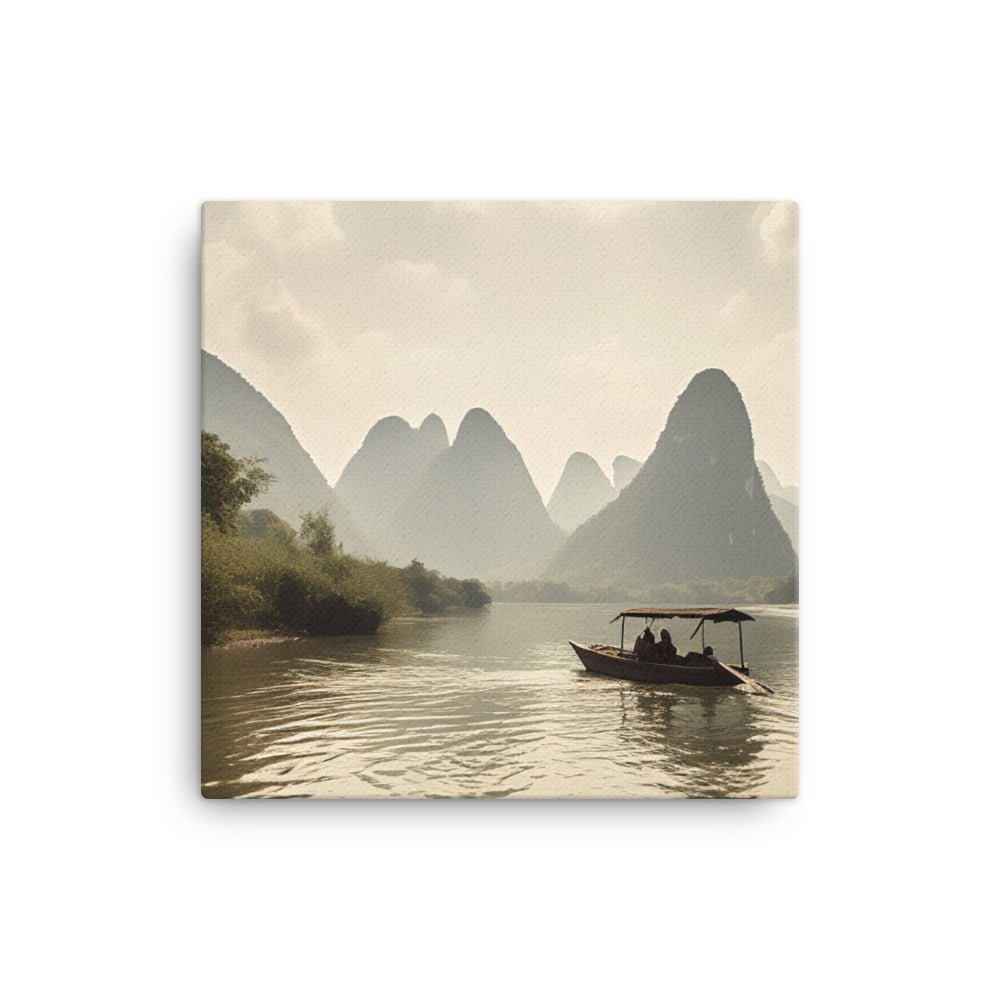 Majestic Landscape of Li River canvas - Posterfy.AI