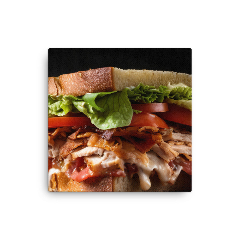 The Ultimate Club Sandwich canvas - Posterfy.AI