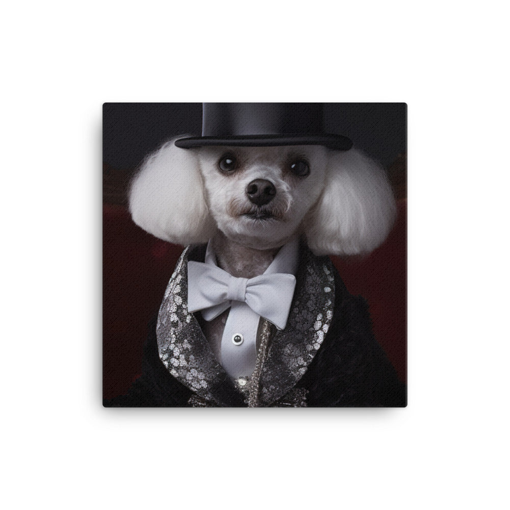 The Glamorous Poodle Canvas - PosterfyAI.com