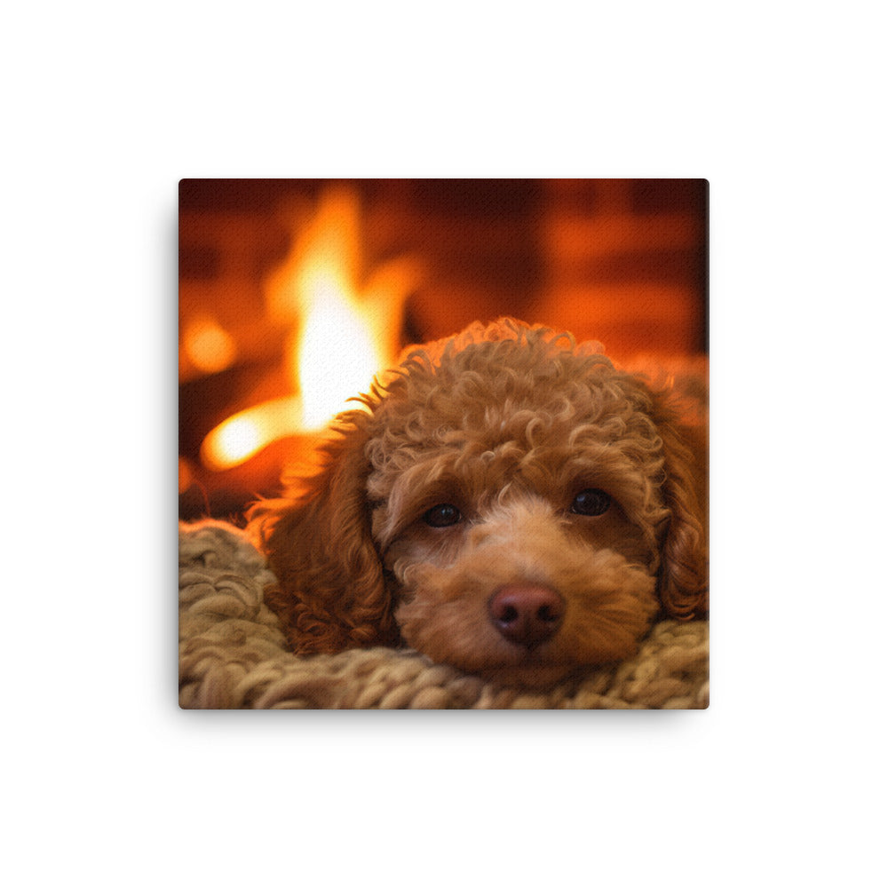 The Adorable Poodle Canvas - PosterfyAI.com