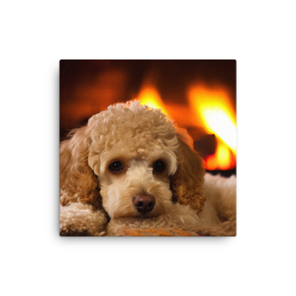 The Adorable Poodle Canvas - PosterfyAI.com