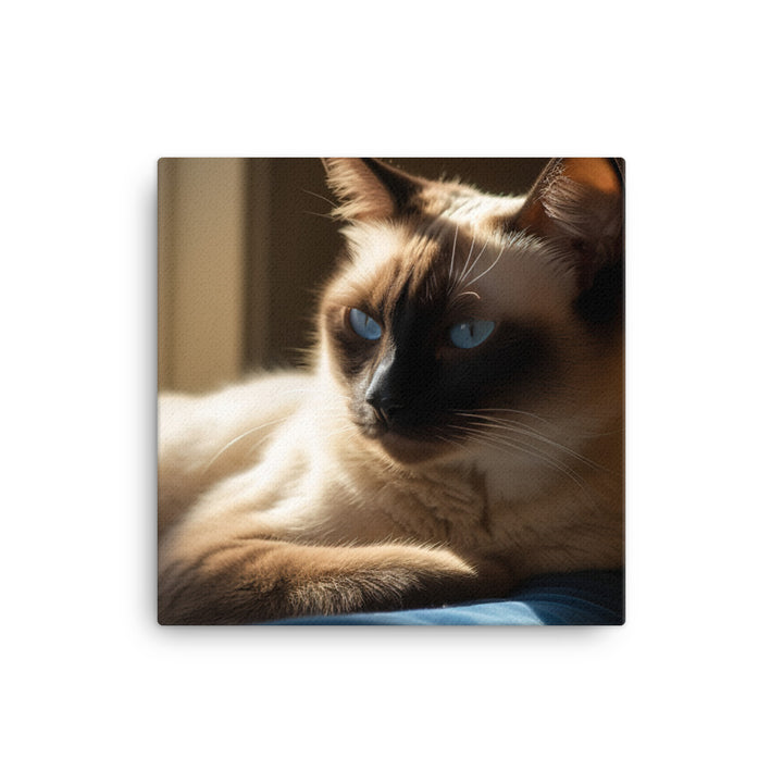 Siamese Serenity Canvas - PosterfyAI.com
