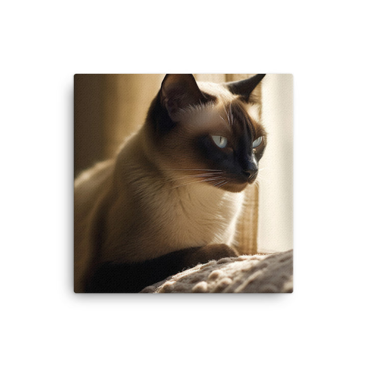 Siamese Serenity Canvas - PosterfyAI.com