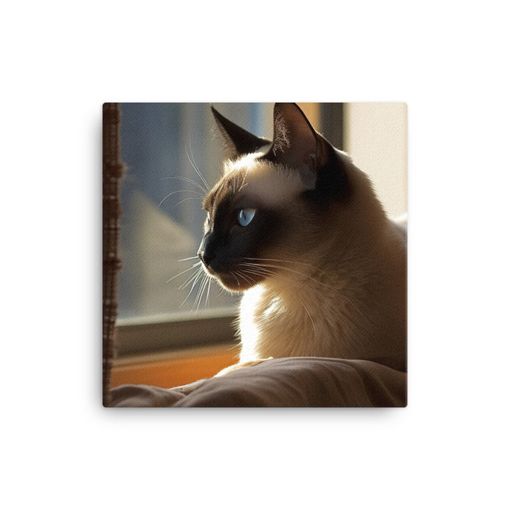 Siamese Serenity Canvas - PosterfyAI.com