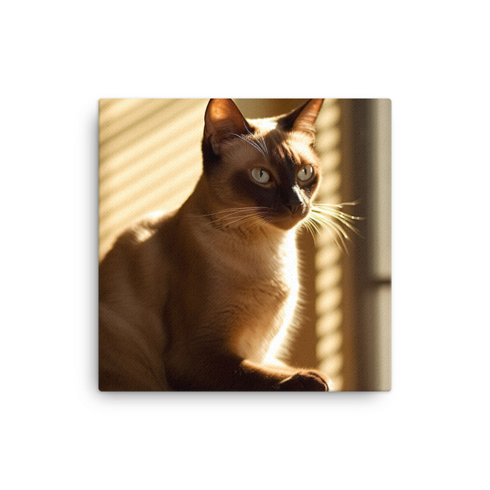 Siamese in Sunlit Splendor Canvas - PosterfyAI.com
