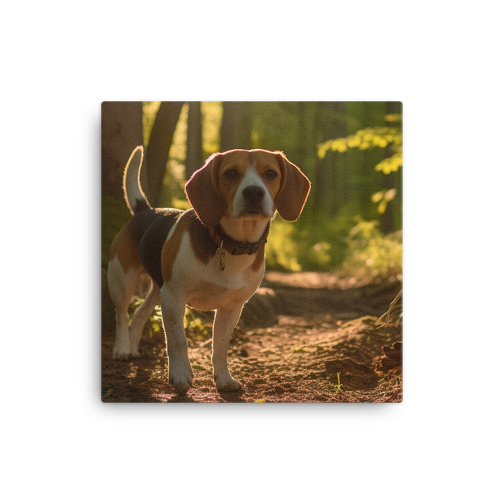 Beagle on the scent Canvas - PosterfyAI.com
