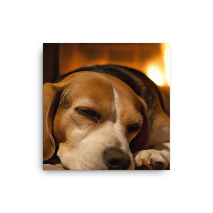 Beagle in repose Canvas - PosterfyAI.com