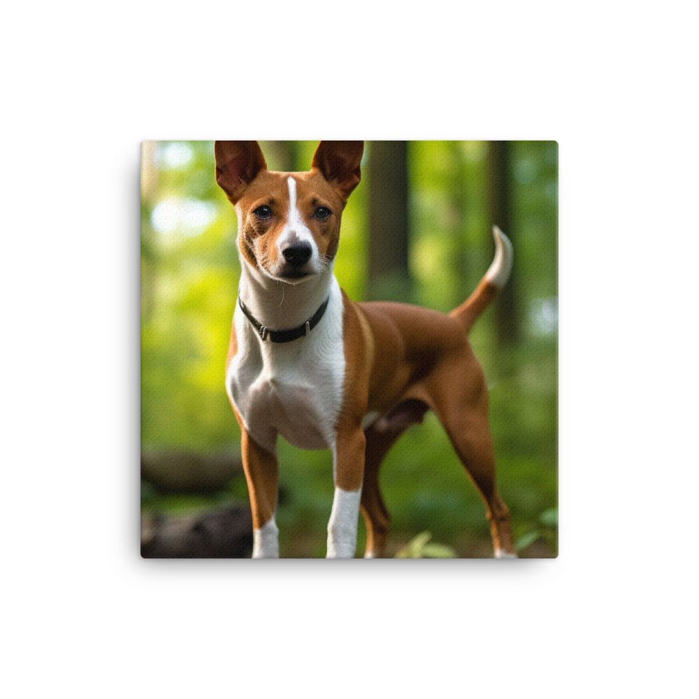 Basenji in Nature Canvas - PosterfyAI.com