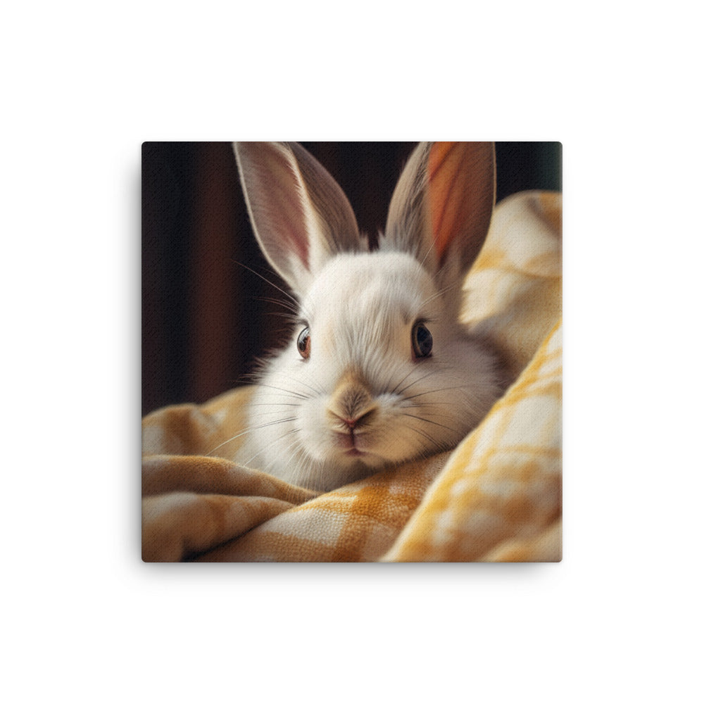 Beveren Bunny Canvas - PosterfyAI.com