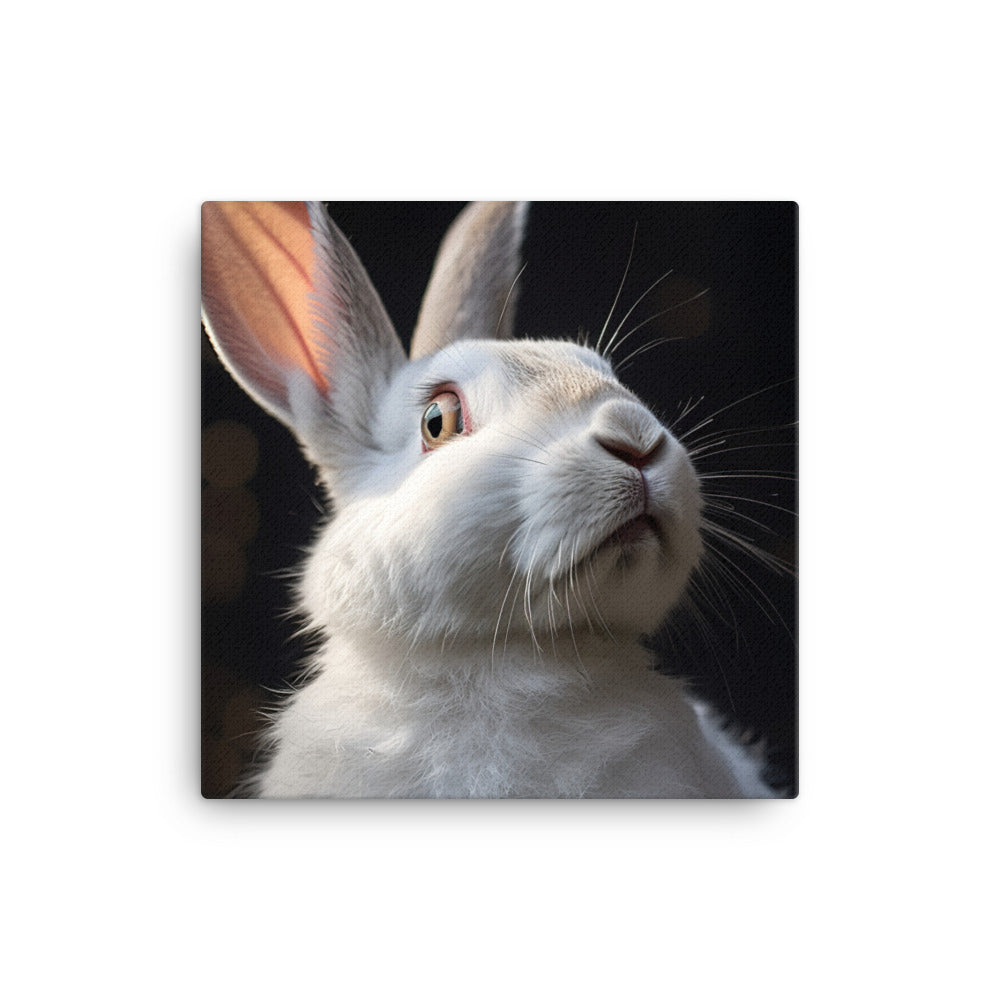 Beveren Bunny Canvas - PosterfyAI.com
