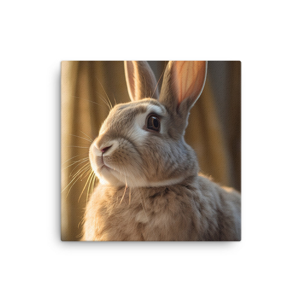 Beveren Bunny Canvas - PosterfyAI.com