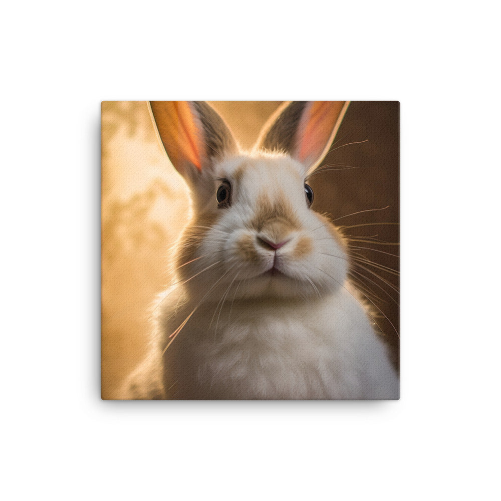 Beveren Bunny Canvas - PosterfyAI.com