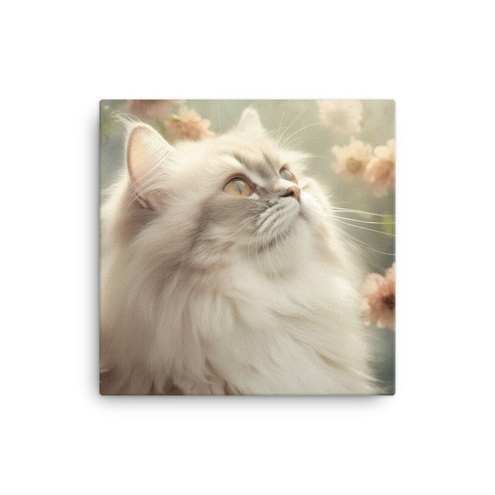Serene World of Himalayan Kitten Canvas - PosterfyAI.com