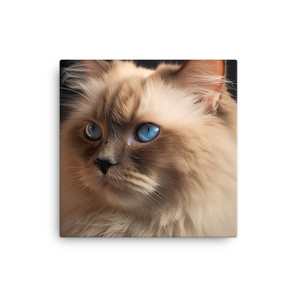 Beauty of Himalayan Cat Canvas - PosterfyAI.com