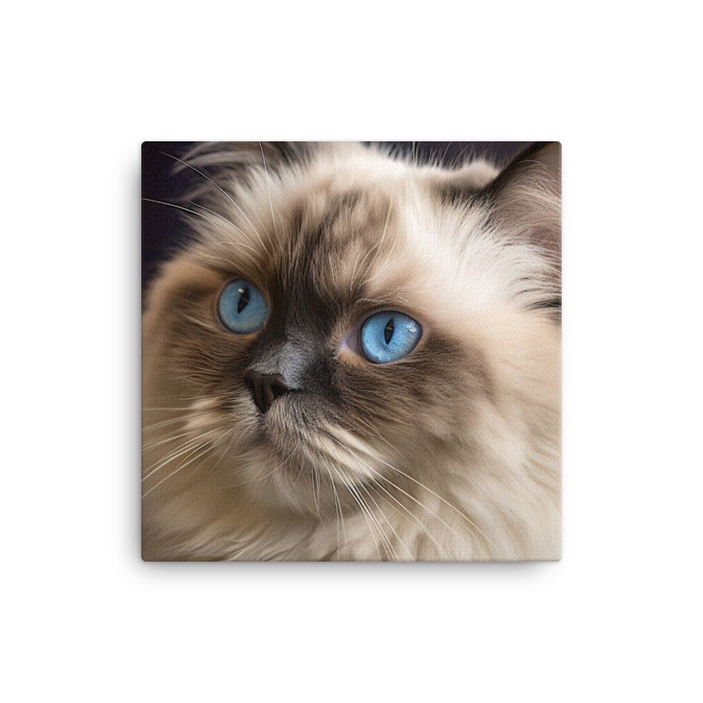 Beauty of Himalayan Cat Canvas - PosterfyAI.com