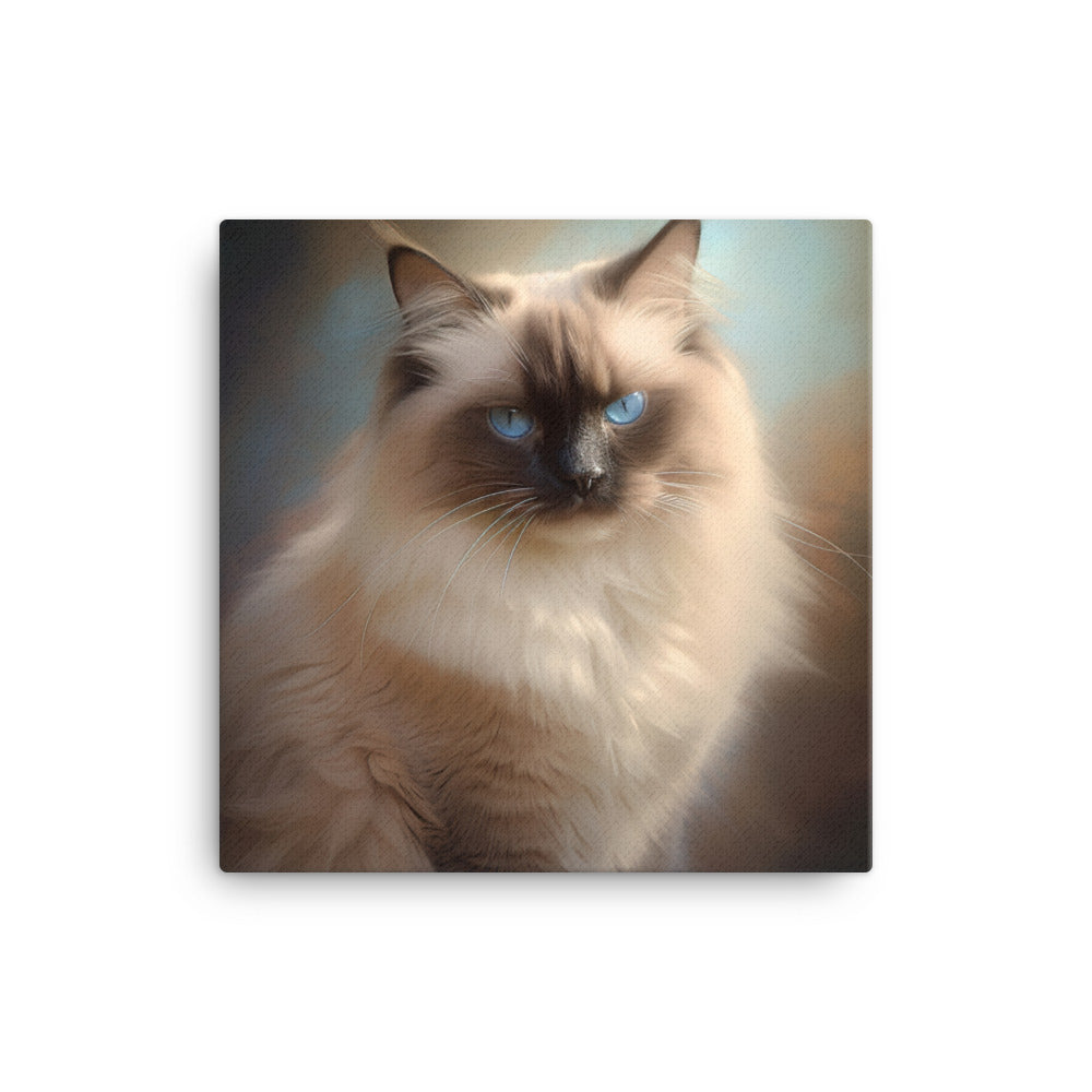 Birman Cat Canvas - PosterfyAI.com