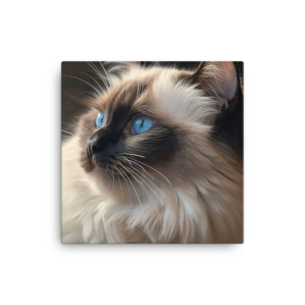 Birman Cat Canvas - PosterfyAI.com