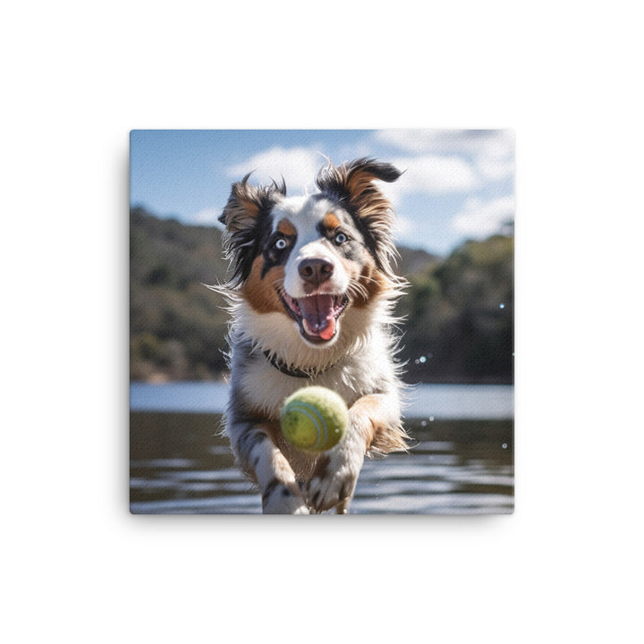 Australian Shepherd Canvas - PosterfyAI.com