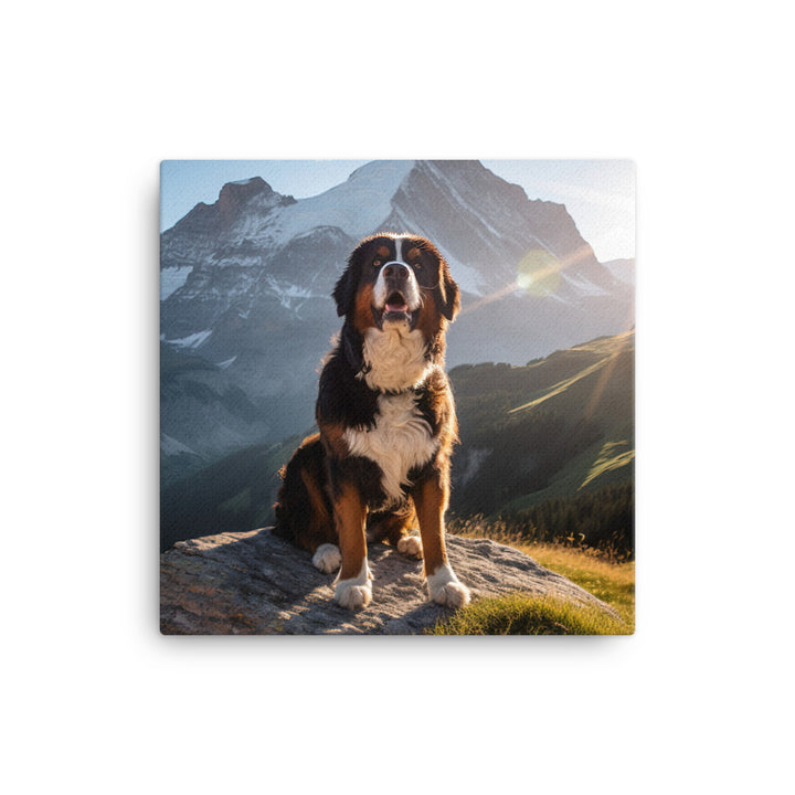 Bernese Mountain Dog Canvas - PosterfyAI.com