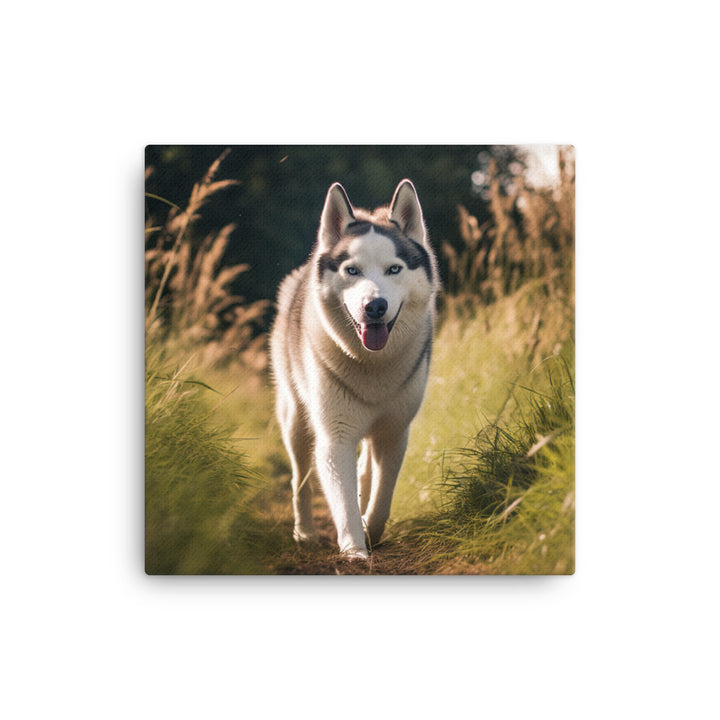 Siberian Husky Canvas - PosterfyAI.com