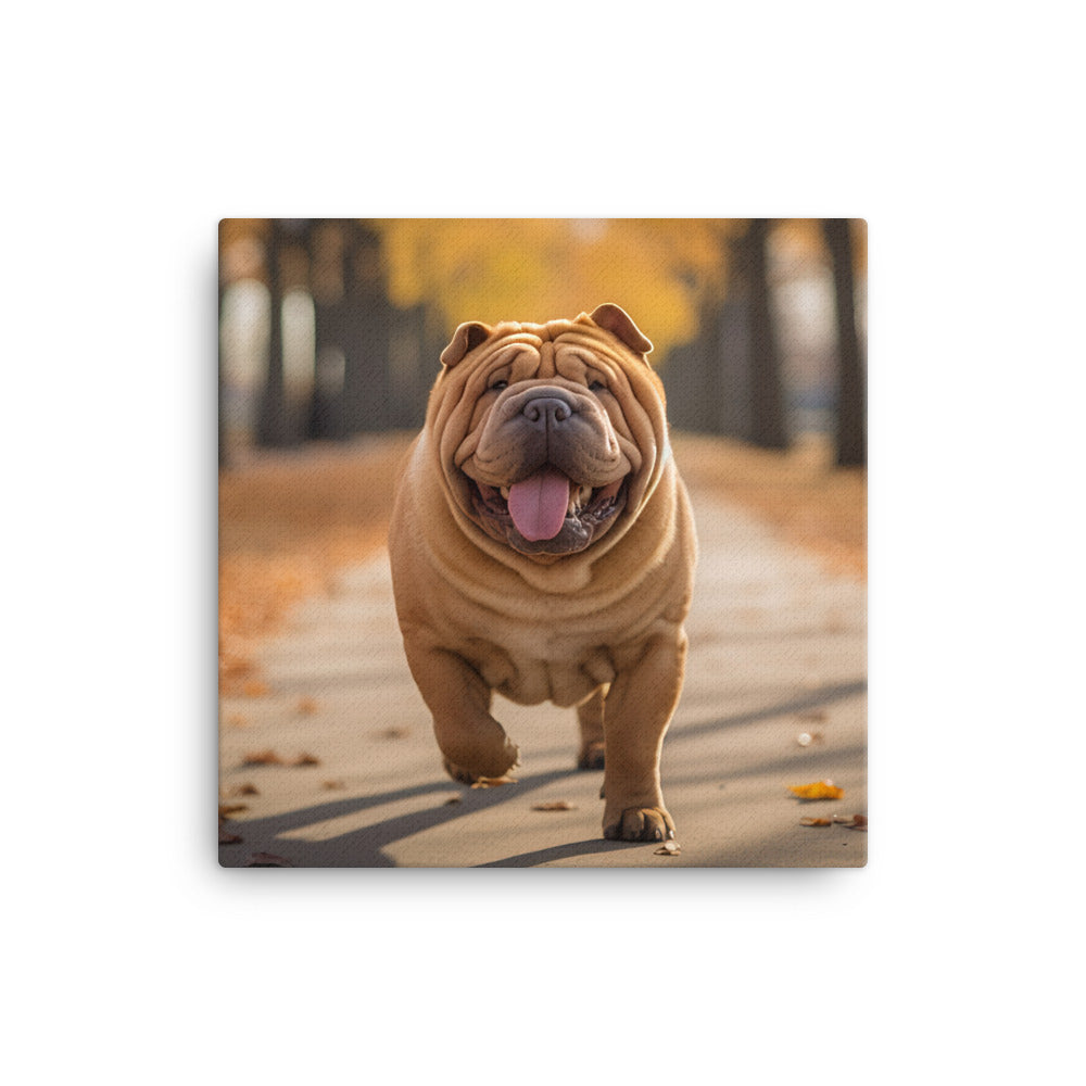 Shar Pei Canvas - PosterfyAI.com