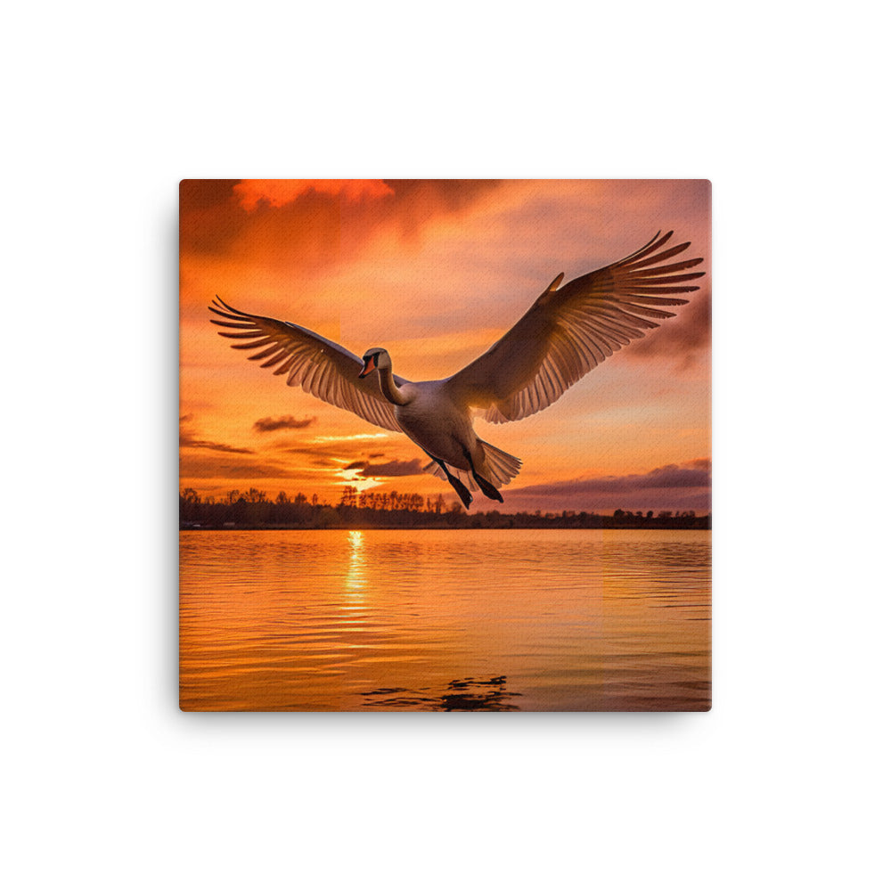 Swan Canvas - PosterfyAI.com