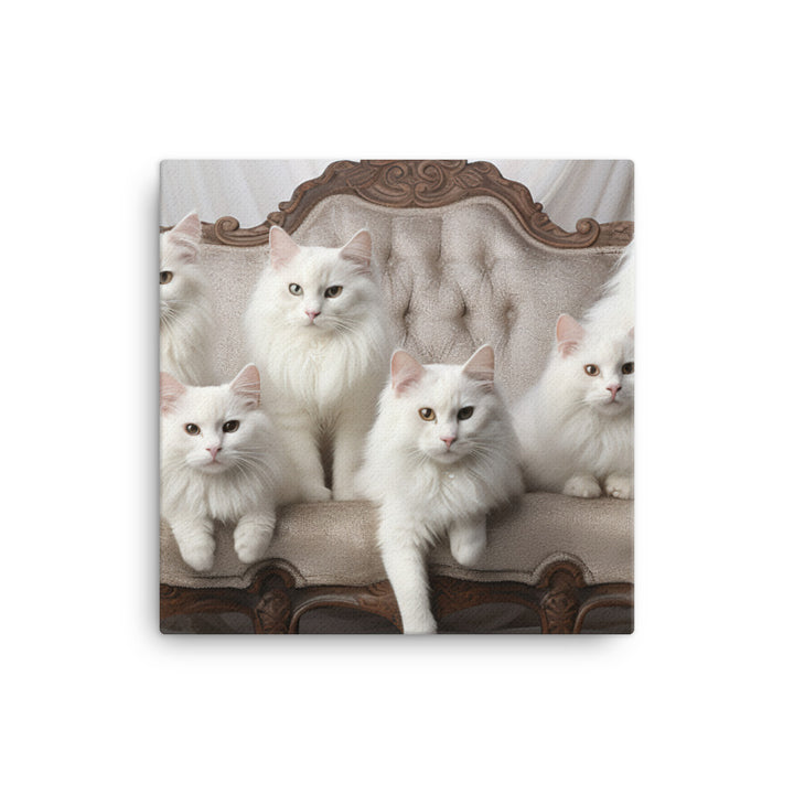 Turkish Angora Canvas - PosterfyAI.com