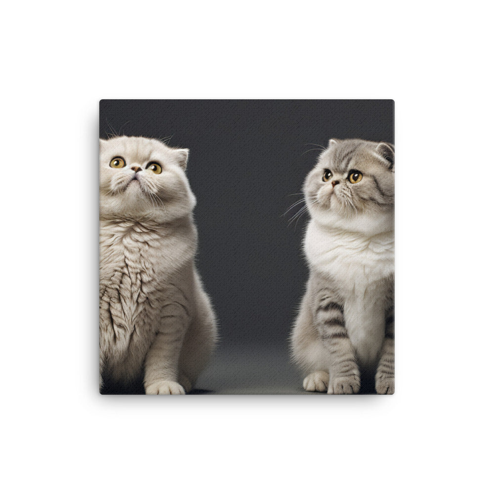 Scottish Fold Canvas - PosterfyAI.com