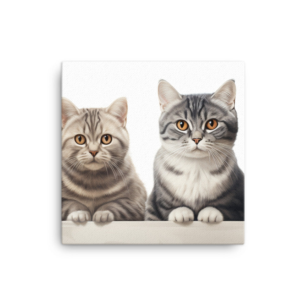 American Shorthair Canvas - PosterfyAI.com