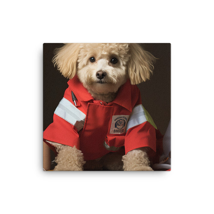 Poodle Paramedic Canvas - PosterfyAI.com