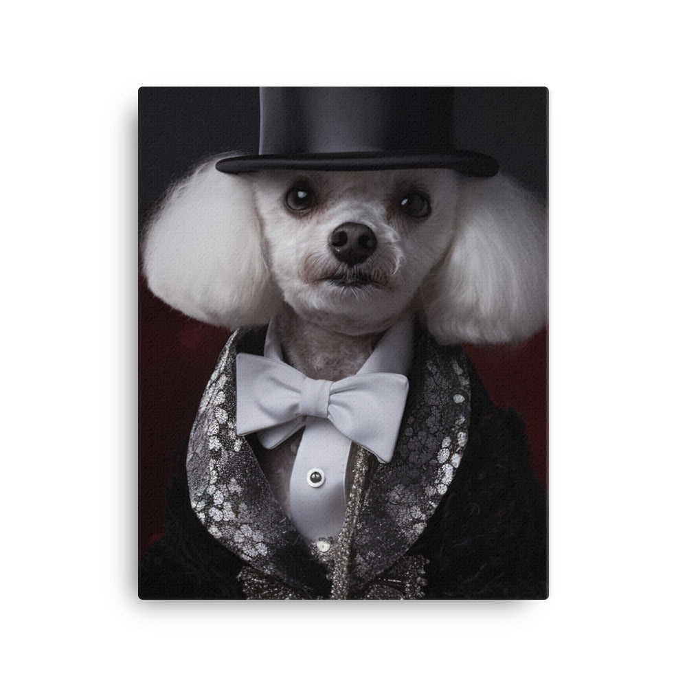 The Glamorous Poodle Canvas - PosterfyAI.com