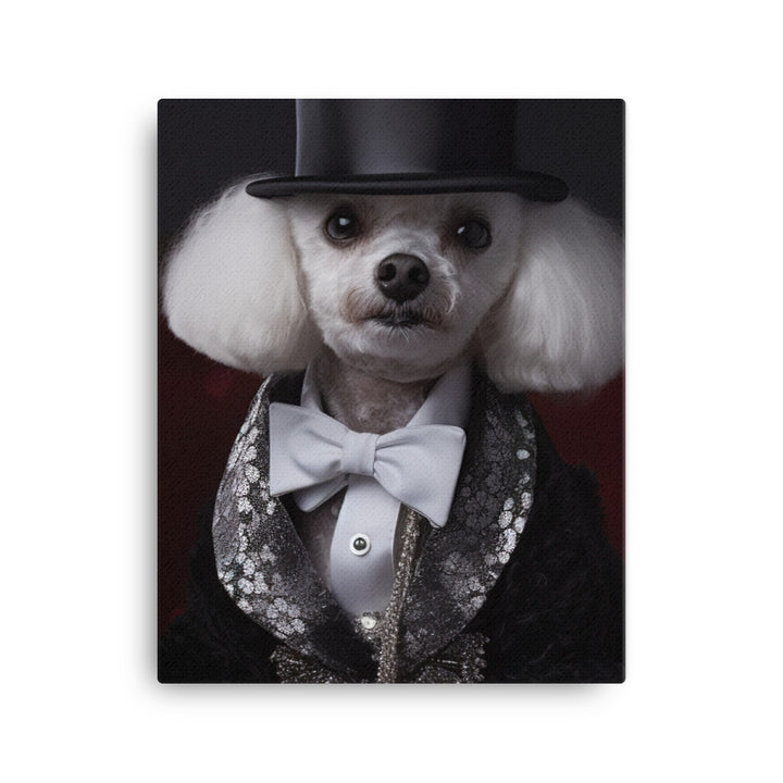 The Glamorous Poodle Canvas - PosterfyAI.com