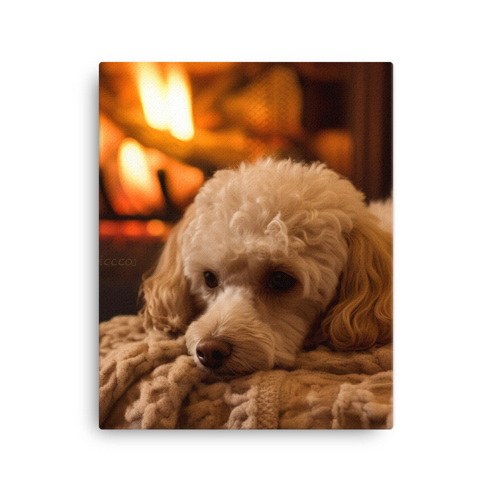 The Adorable Poodle Canvas - PosterfyAI.com