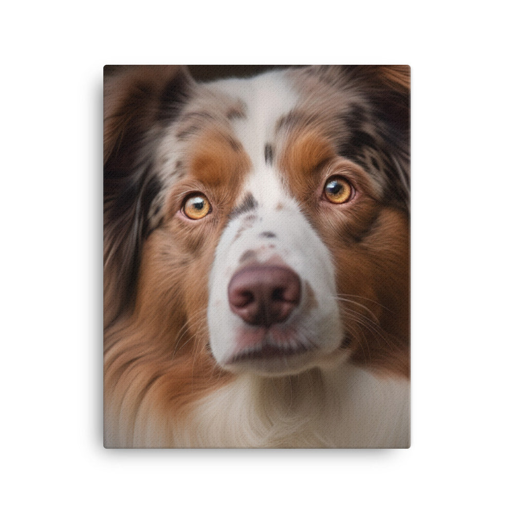 Australian Shepherd Canvas - PosterfyAI.com