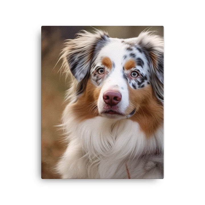 Australian Shepherd Canvas - PosterfyAI.com