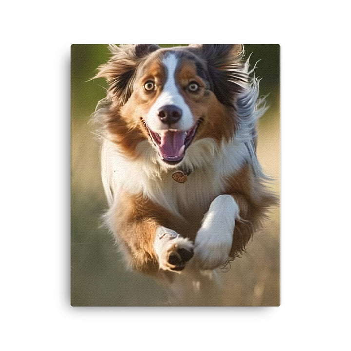 Australian Shepherd Canvas - PosterfyAI.com