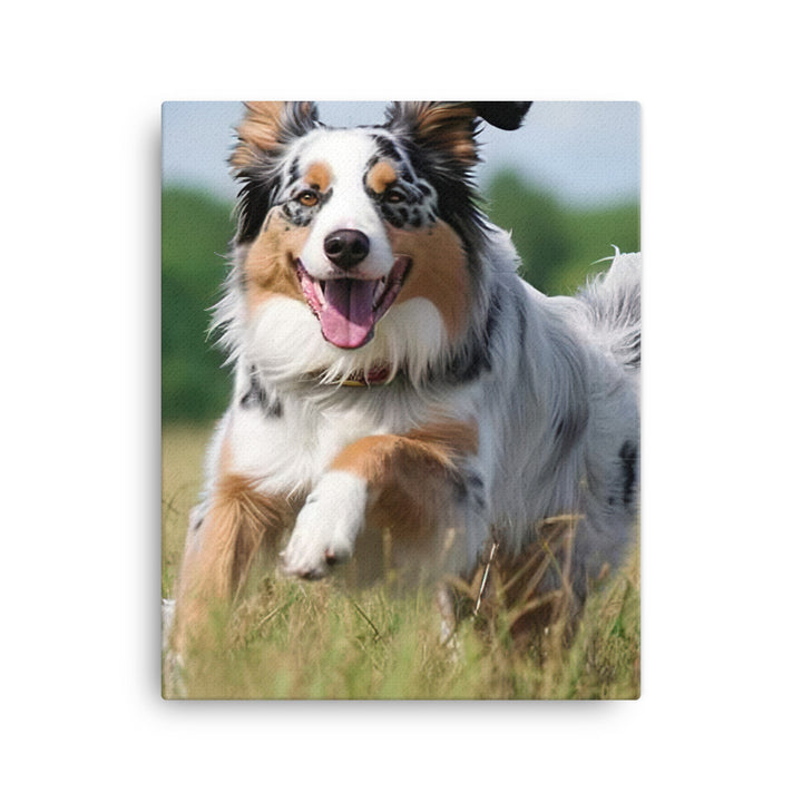 Australian Shepherd Canvas - PosterfyAI.com
