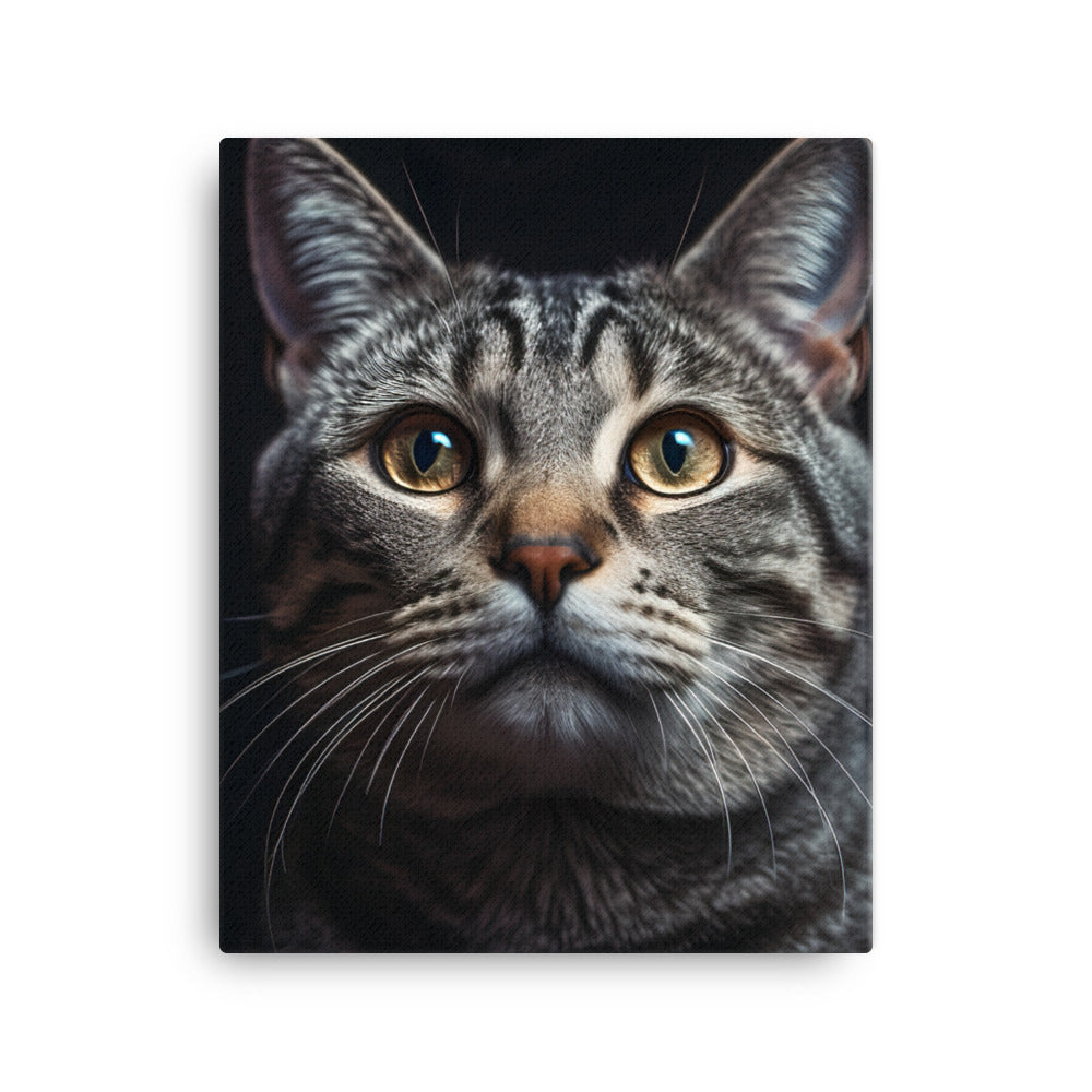 American Shorthair Cat Canvas - PosterfyAI.com