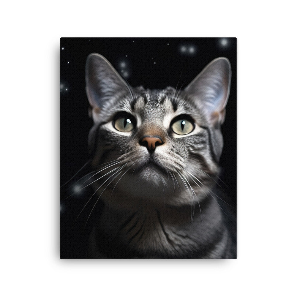 American Shorthair Cat Canvas - PosterfyAI.com