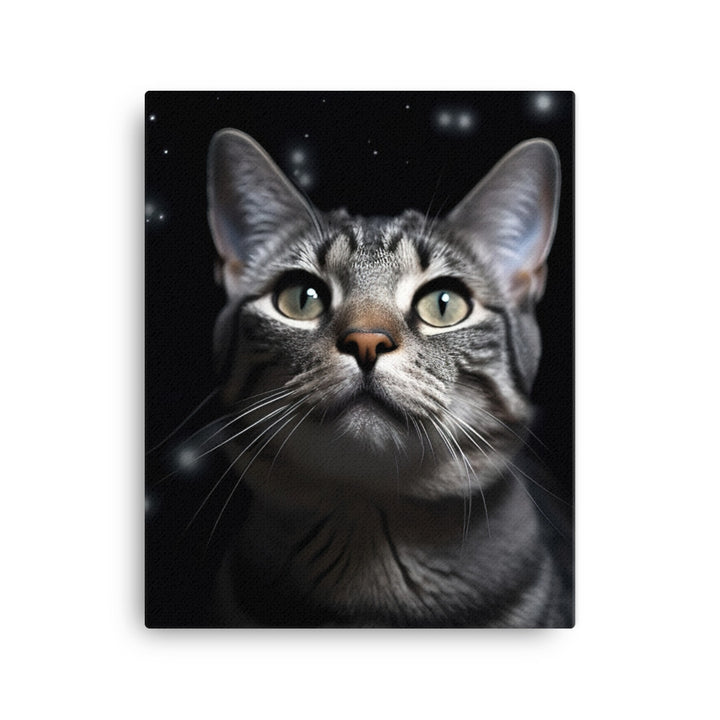 American Shorthair Cat Canvas - PosterfyAI.com