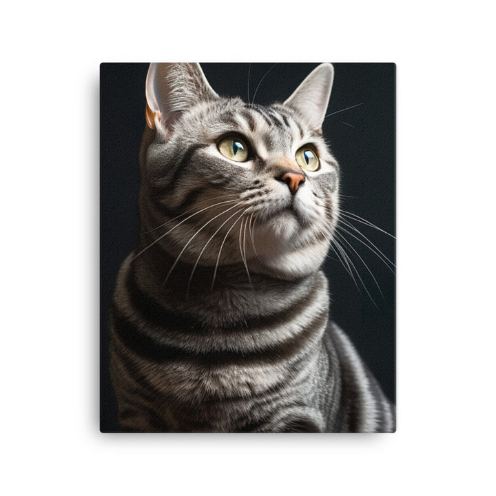 American Shorthair Cat Canvas - PosterfyAI.com