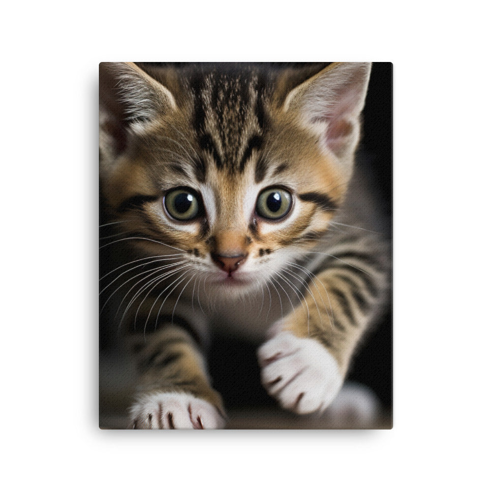 American Shorthair Kitten Canvas - PosterfyAI.com