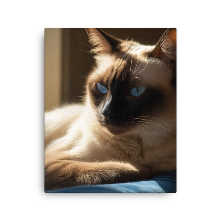 Siamese Serenity Canvas - PosterfyAI.com