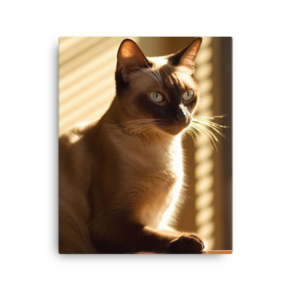 Siamese in Sunlit Splendor Canvas - PosterfyAI.com