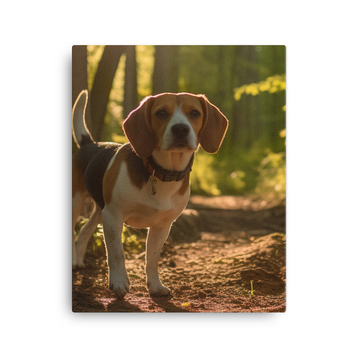 Beagle on the scent Canvas - PosterfyAI.com