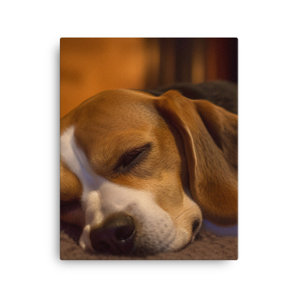 Beagle in repose Canvas - PosterfyAI.com