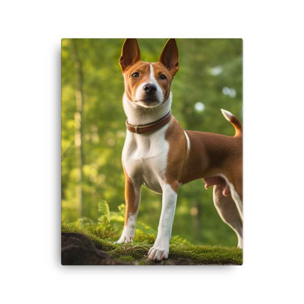 Basenji in Nature Canvas - PosterfyAI.com