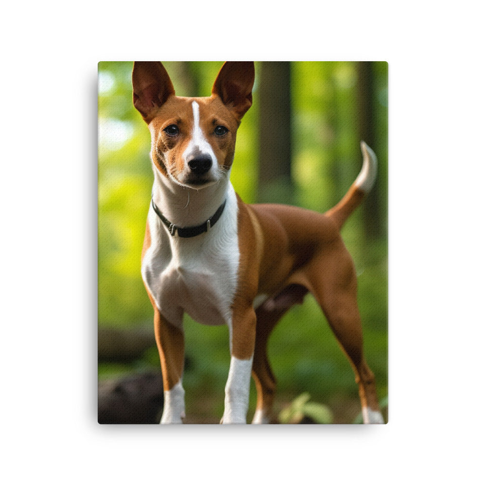 Basenji in Nature Canvas - PosterfyAI.com