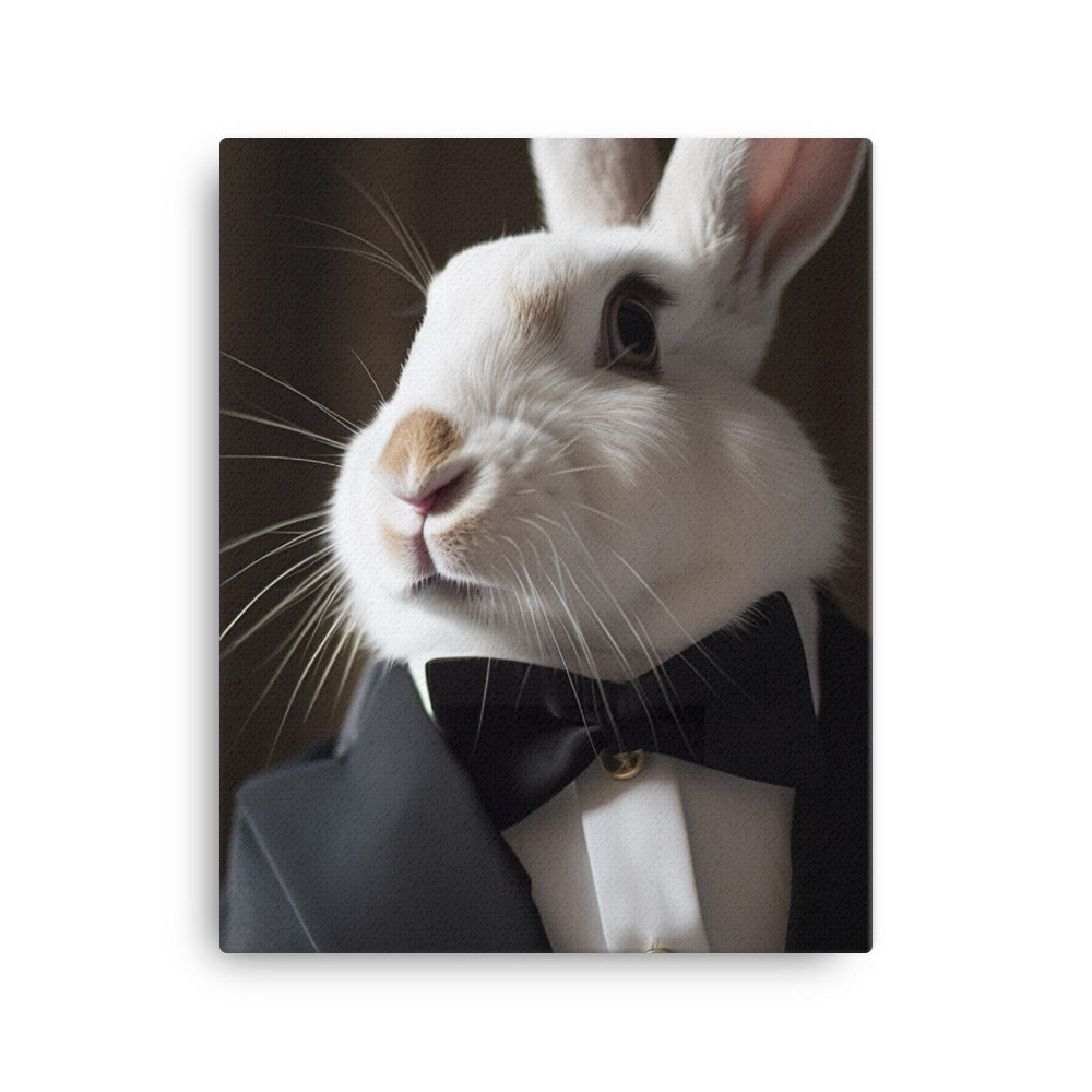 Beveren Bunny Canvas - PosterfyAI.com